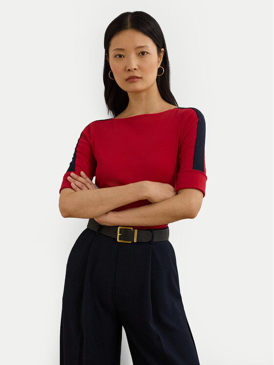 

Облегающая блузка 200957589002 Lauren Ralph Lauren, красный