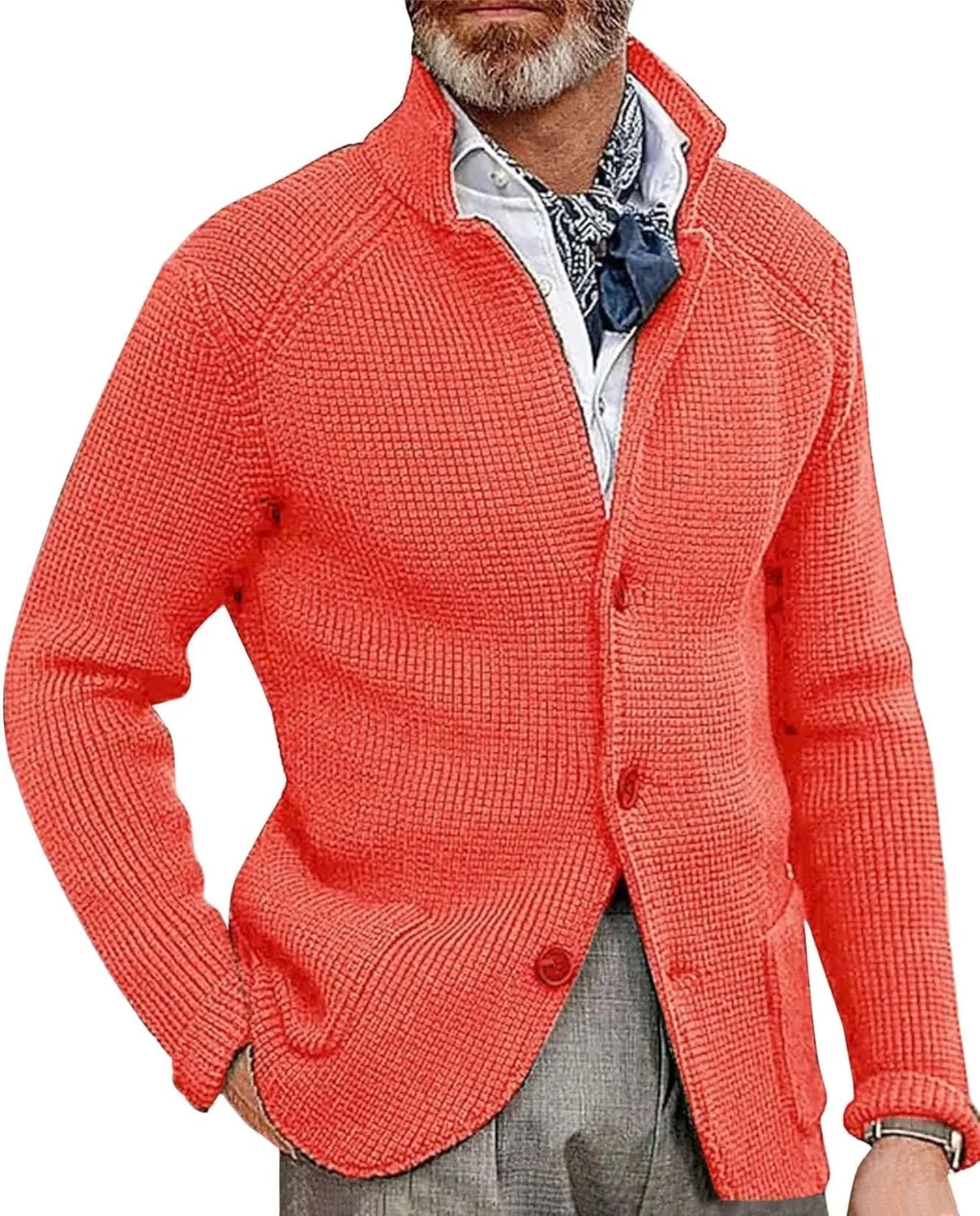 

Кардиган для мужчин с лацканом и карманами Scapodo