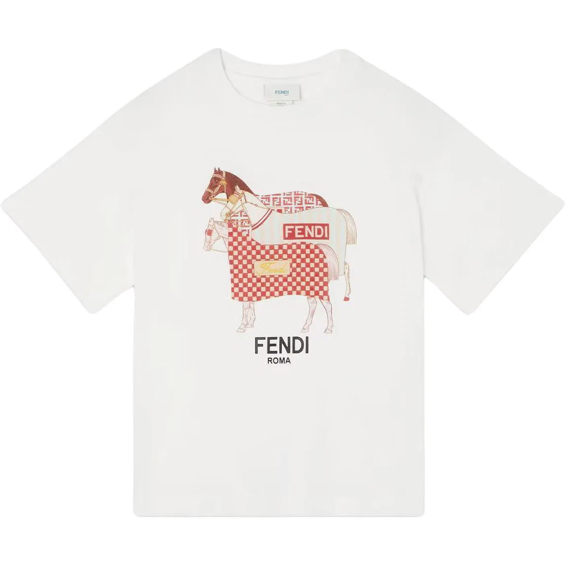 Футболка детская FENDI белая