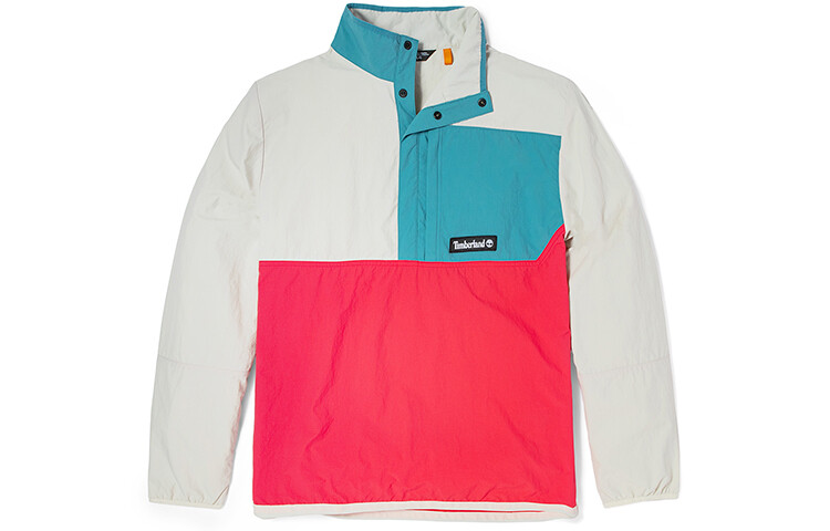 

Куртка мужская розово-белая с цветовыми блоками Timberland, цвет Pink and white color blocking