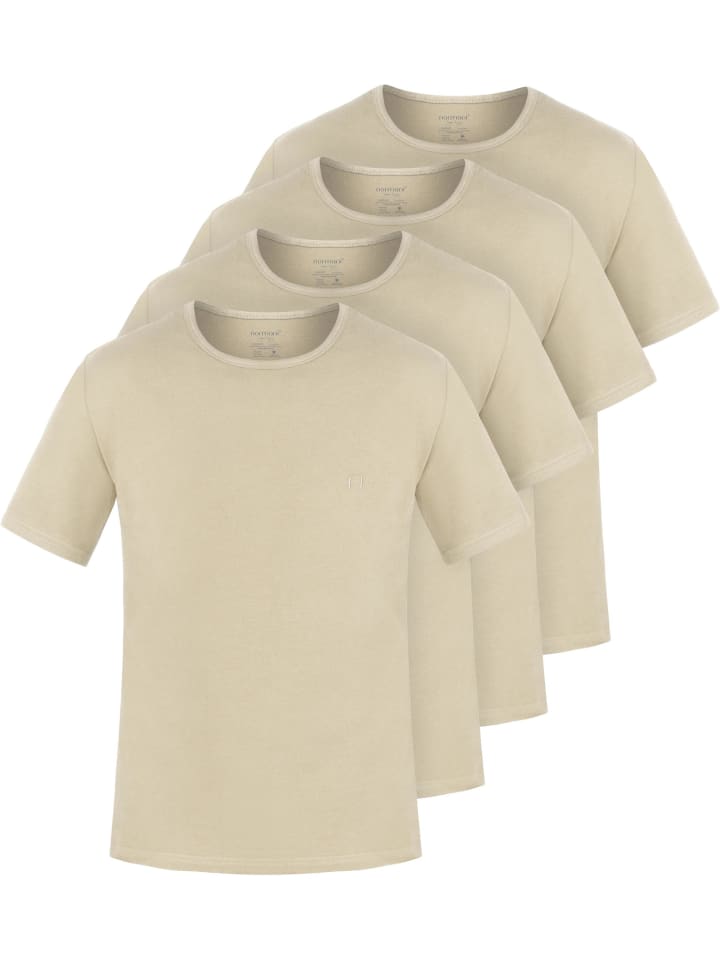 

Normani Комплект из 4 мужских футболок из органического хлопка Nyons бежевого цвета, Бежевый, Normani Комплект из 4 мужских футболок из органического хлопка Nyons бежевого цвета