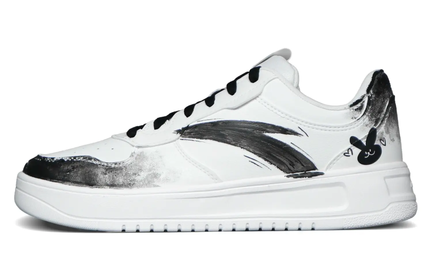 

ANTA Скользоустойчивые амортизирующие низкие скейтбордские кроссовки мужские белые, цвет White