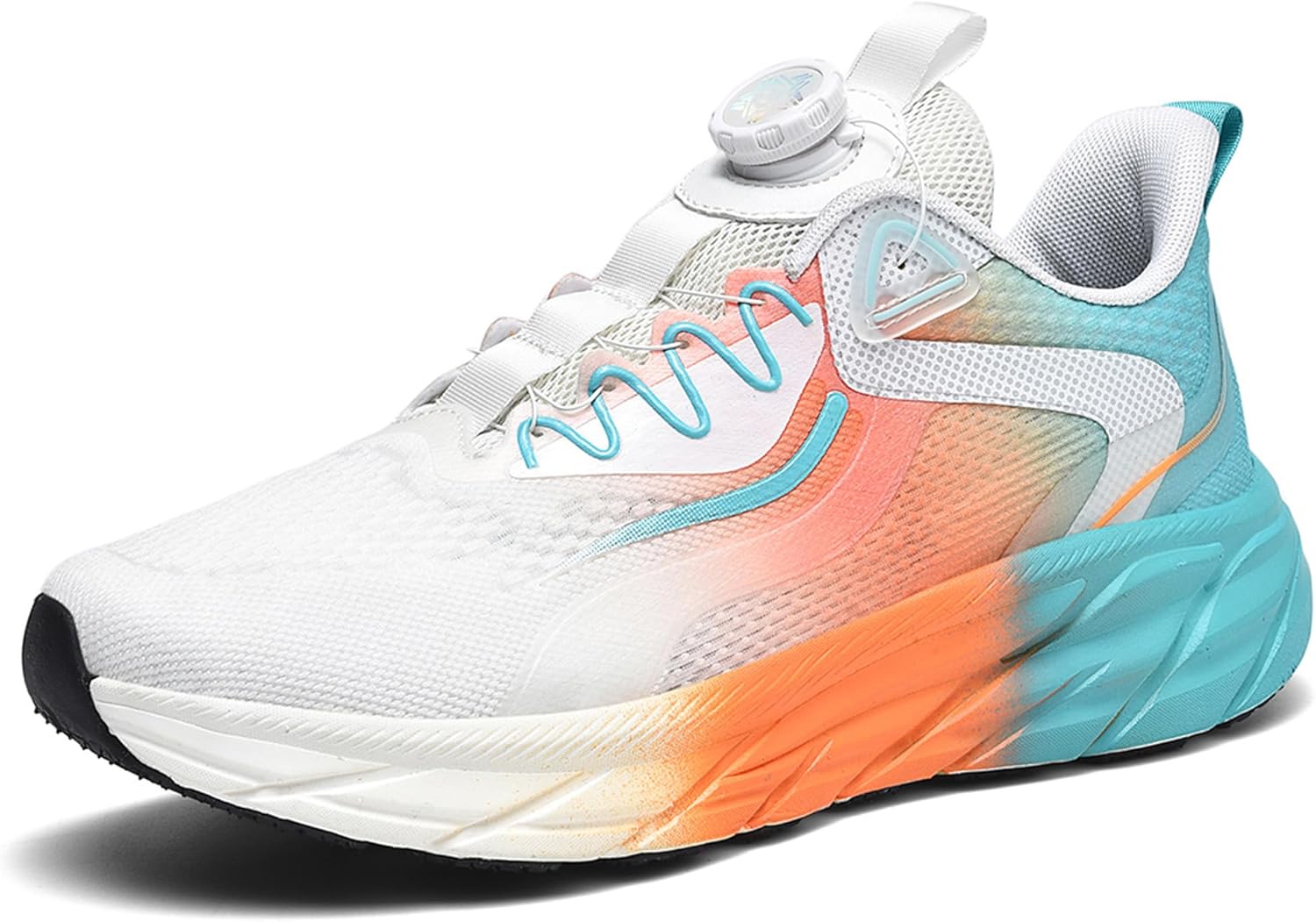 

Мужские поддерживающие кроссовки для бега, амортизирующие спортивные кроссовки, мужские противоскользящие кроссовки Vtiao, белый/оранжевый