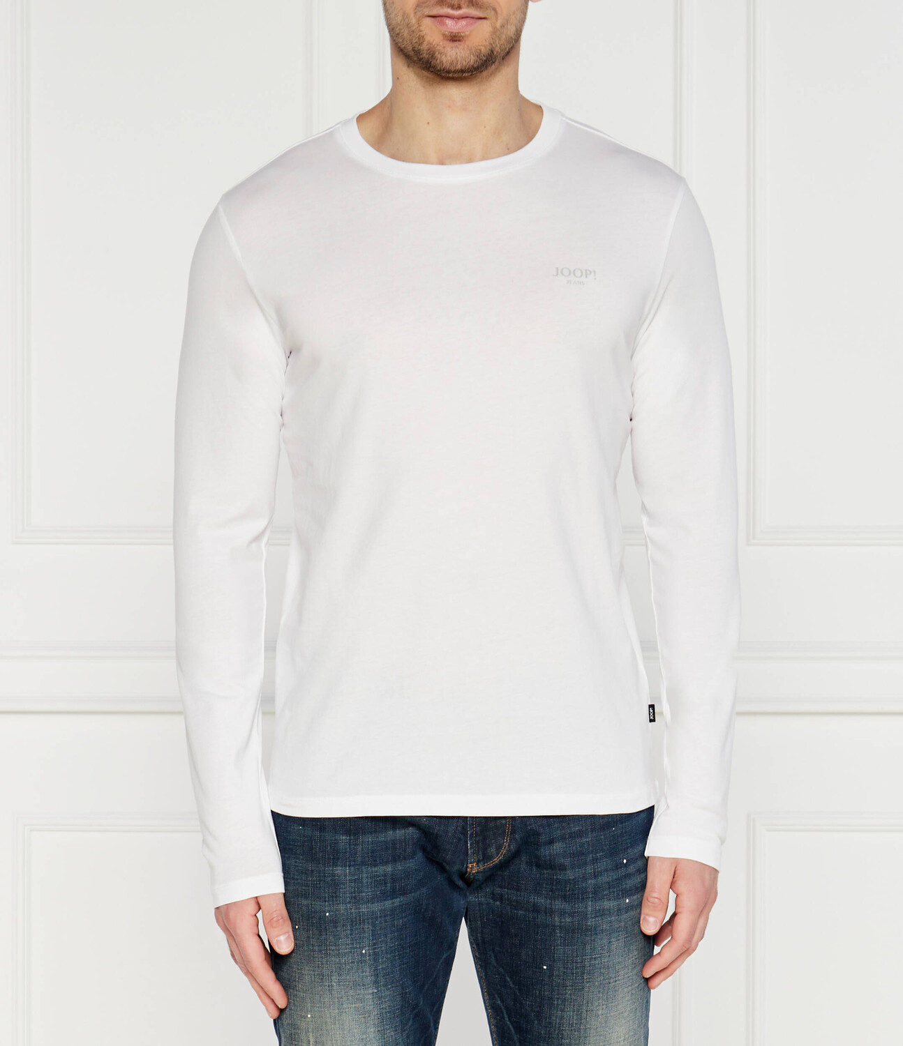 

Лонгслив Joop! Jeans alphis regular fit, белый