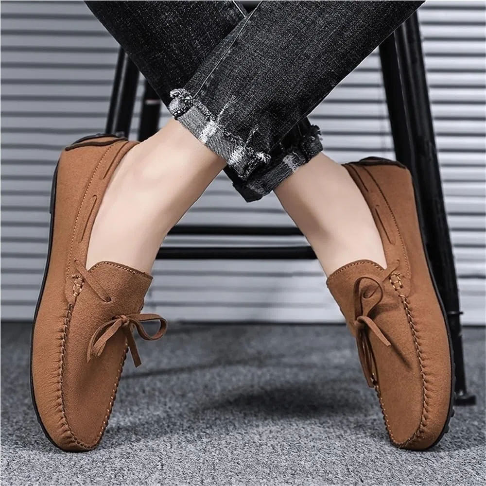Лоферы замшевые Men's Fashion Loafers, коричневый DHFIRUFSHLO — фото 2