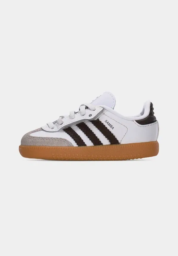Кроссовки детские Adidas Originals Samba OG, белый/кофе/серый гранит — фото 2