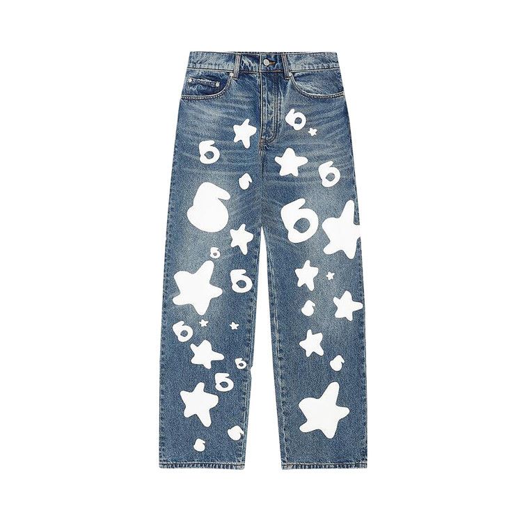 

Брюки Sp5der Beluga Wash Denim, Light Indigo Wash