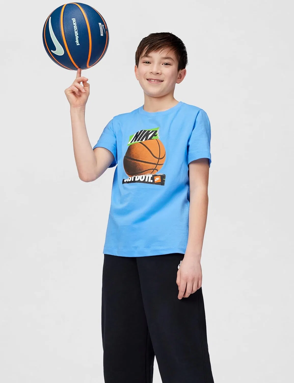 Футболка баскетбольная Nike Just Do It, University Blue — фото 4