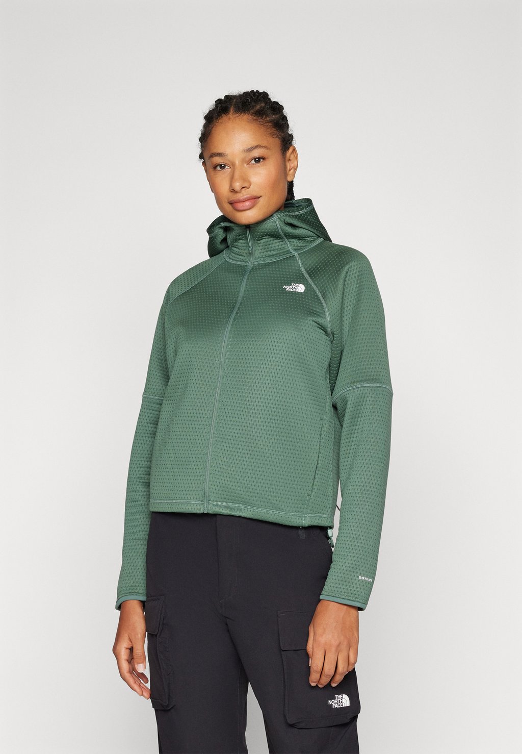 

Флисовая куртка THERMAL HOODIE The North Face, зеленый