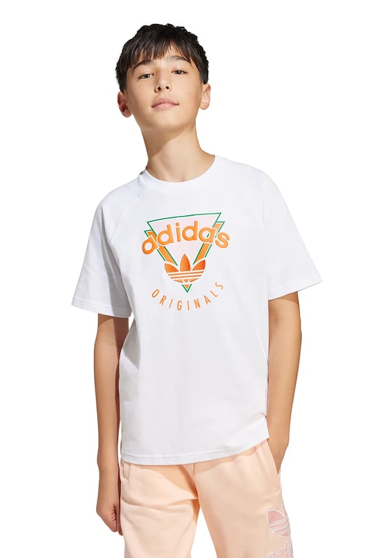 

Детская хлопковая футболка Adidas Originals, белый