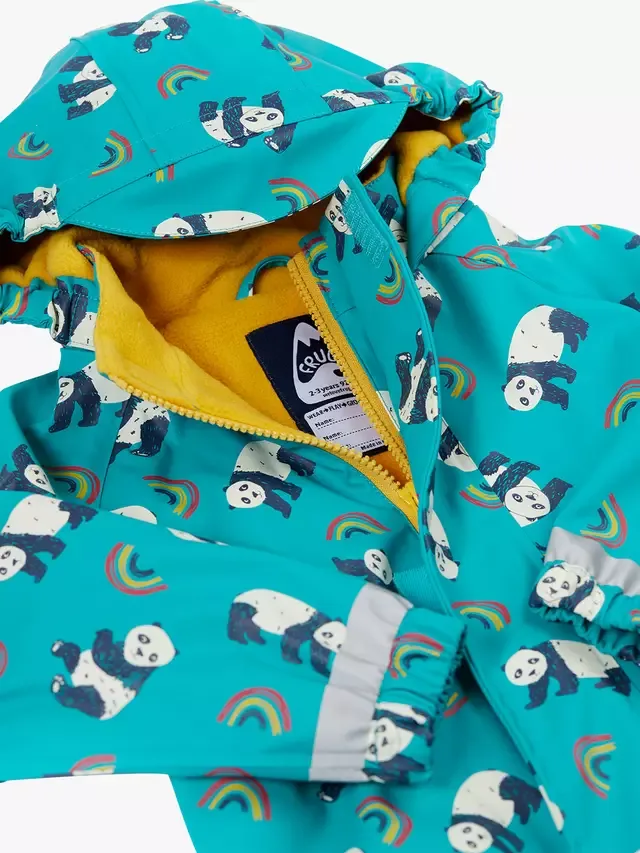 Детский водонепроницаемый комбинезон с принтом Pudadle Buster, Panda Play Frugi — фото 4