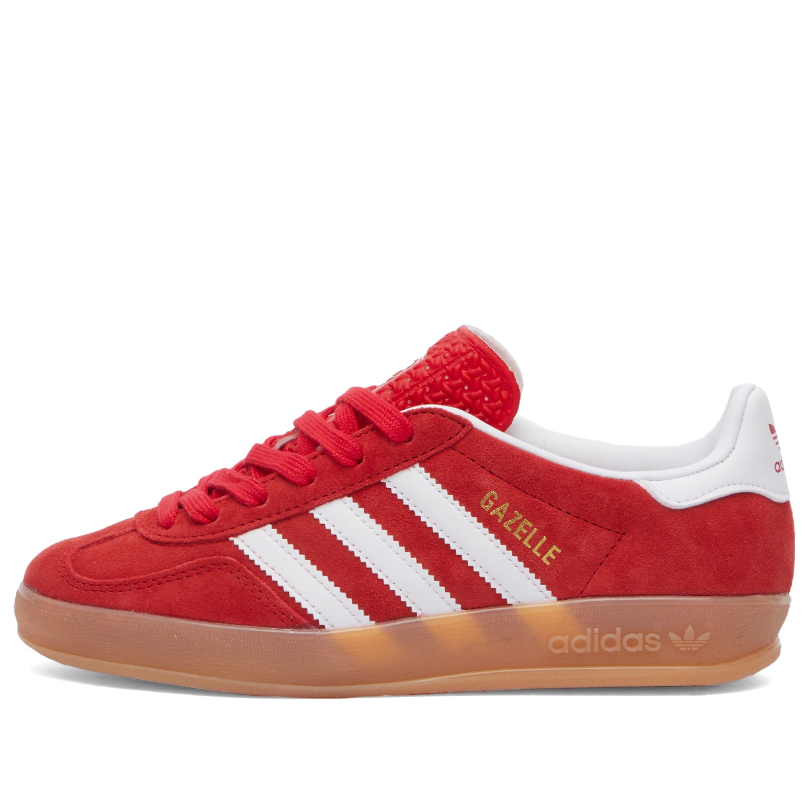 

Кроссовки Adidas Gazelle Indoor, цвет Better Scarlet, White & Gum