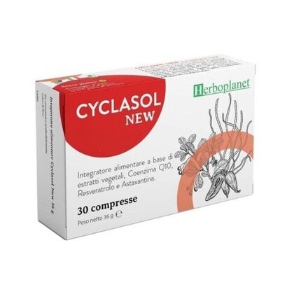 

HERBOPLANET Cyclasol Новая добавка для здоровья сердца, 30 таблеток