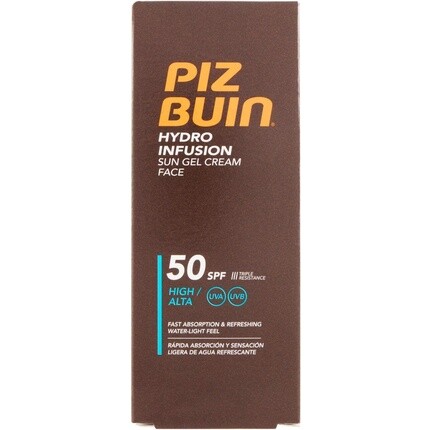 

Солнцезащитный гель Hydro Infusion для лица Spf50 50 мл, Piz Buin