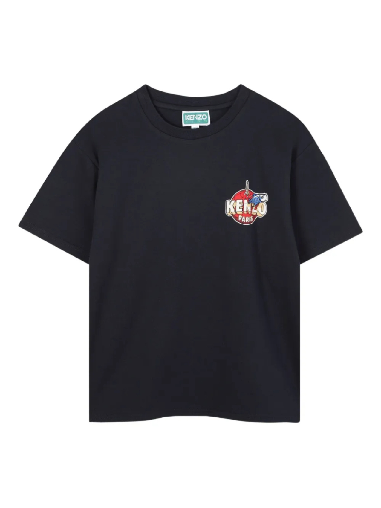 

Kenzo Kids футболка с графичным принтом, синий
