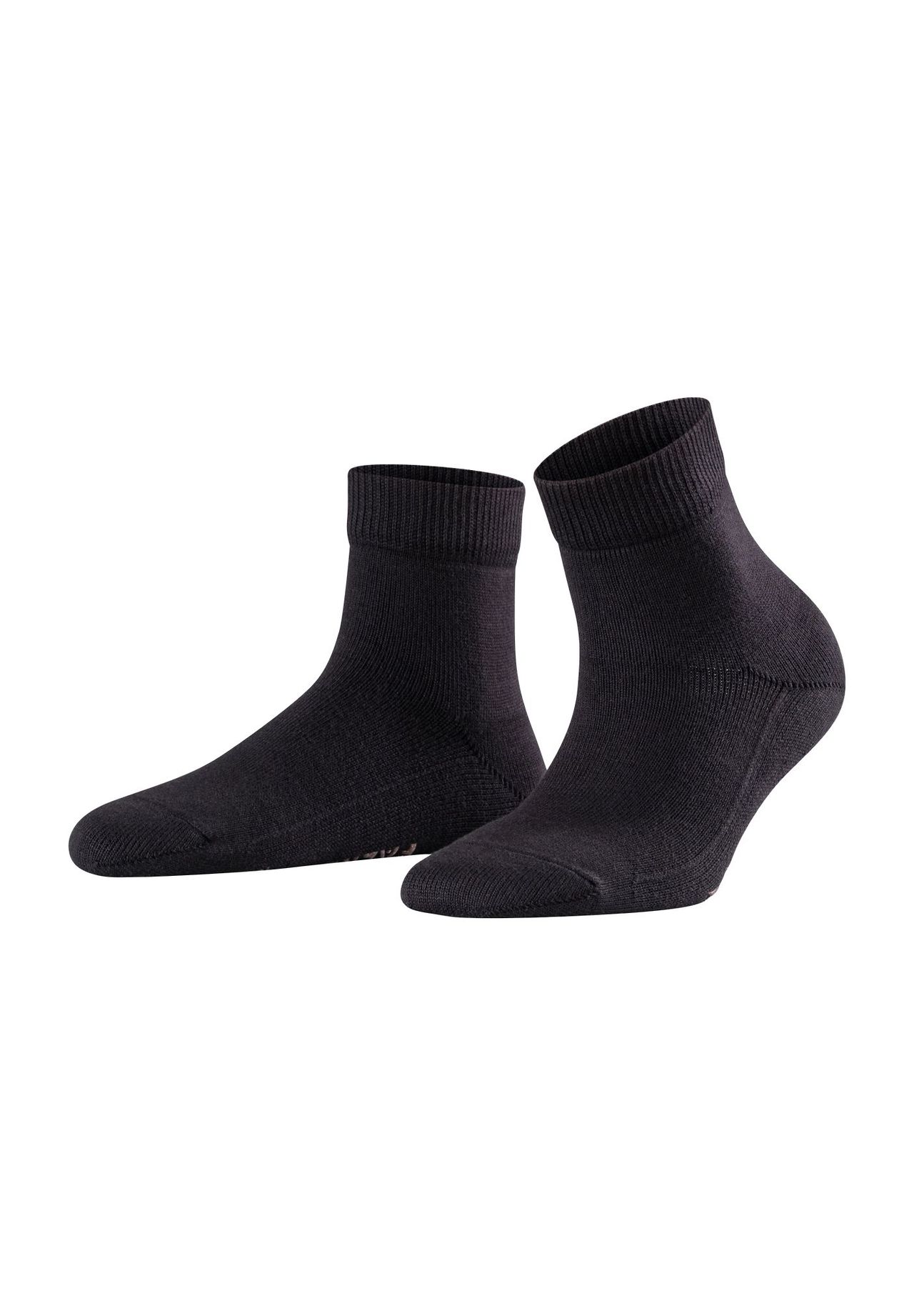 

Носки, манжеты в рубчик, однотонные, женские FALKE, цвет 3000 Black