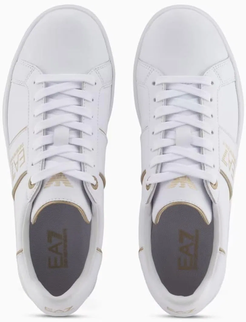 EA7 Emporio Armani Classic X8X102XK346 8056787466739 Кроссовки, White Gold U447 — фото 4