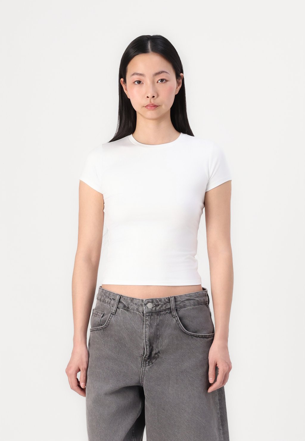 

Базовая футболка FLAT CREW Hollister Co., белый