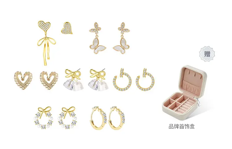 

DAISY BEAUTY Серьги-гвоздики из стерлингового серебра 925 пробы