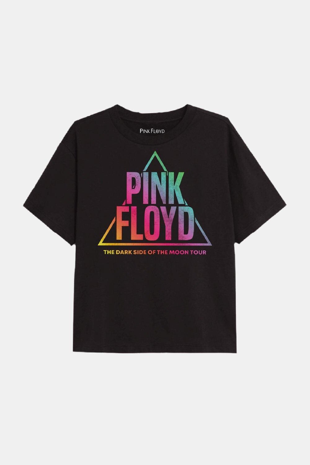 

Футболка Pink Floyd с градиентом для девочек, черный