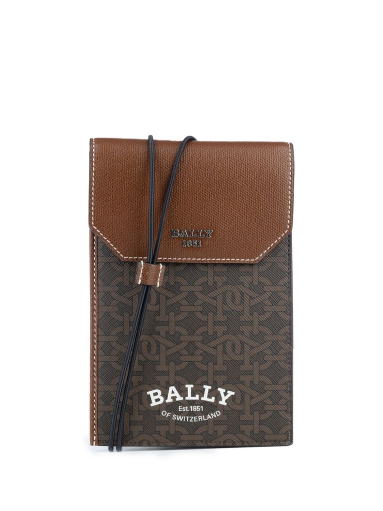 

Кошелек с шейным ремешком Bally, коричневый