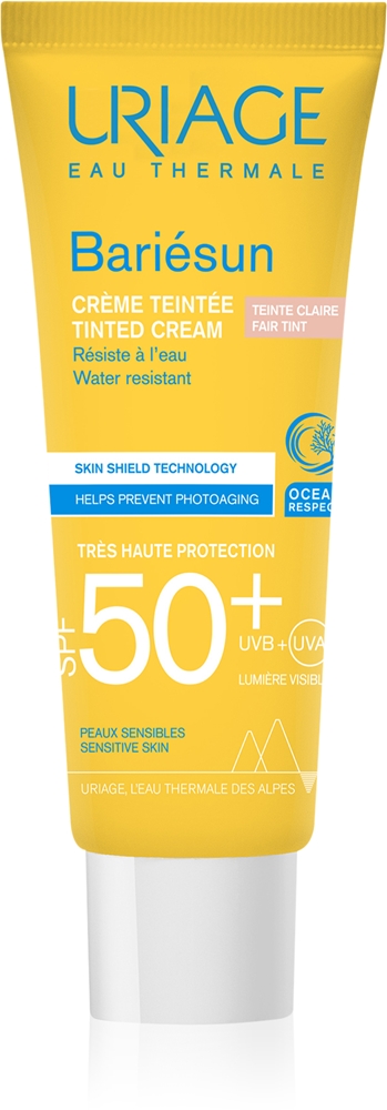

Bariésun тонированный крем spf 50+ защитный крем для лица с оттенком spf 50+ Uriage, atspalvis fair tint 50 мл