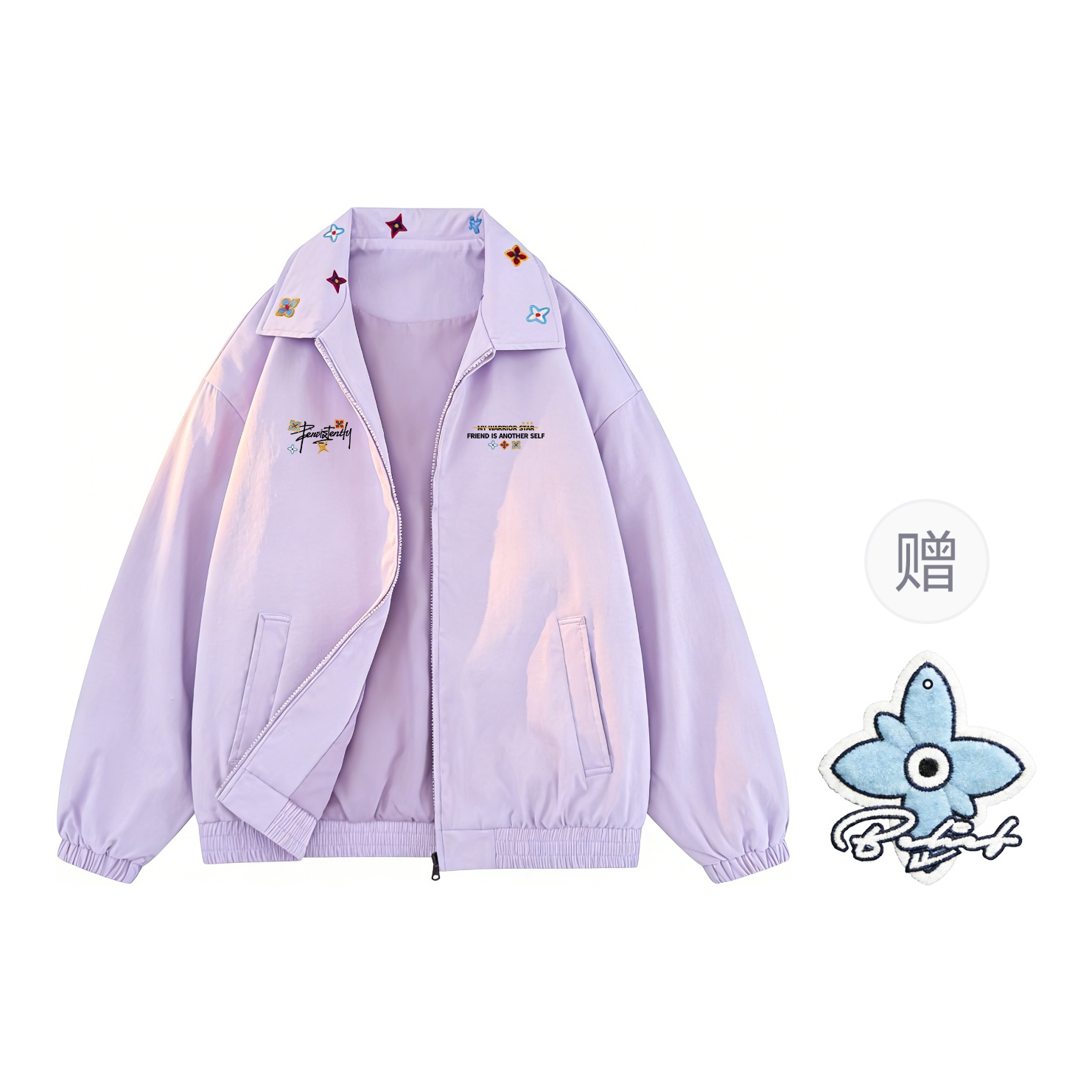 

Куртка Unisex Lapel Moderate Soft Shell WARRIOR, светло-фиолетовый