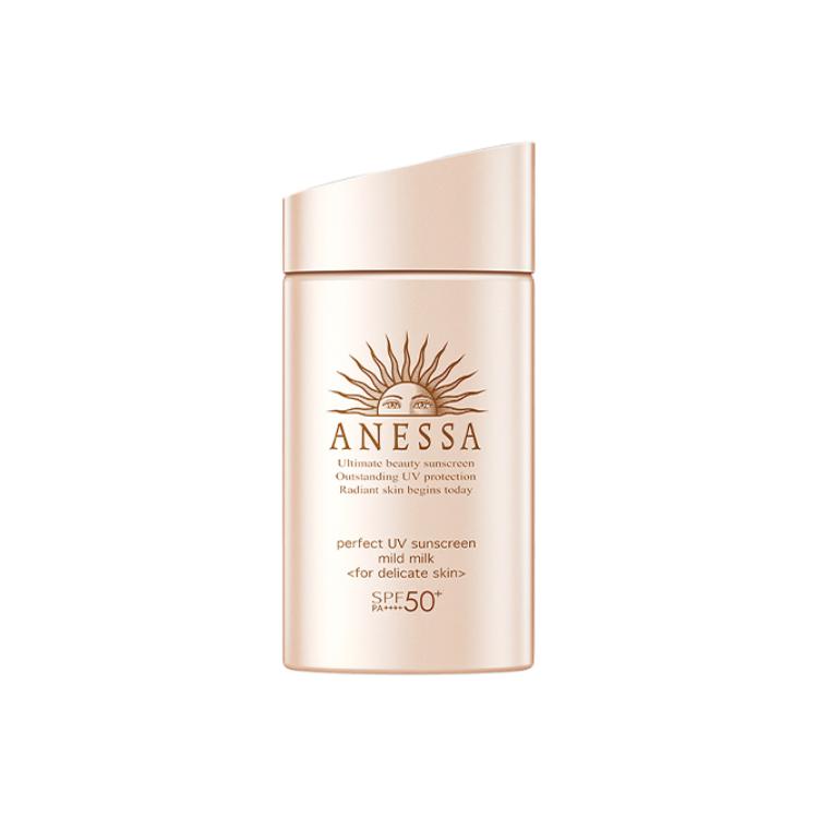 ANESSA ANRESHA Pink Gold Bottle 2020 Edition увлажняющий солнцезащитный крем питающий, освежающий 60мл+15г+12мл — фото 3