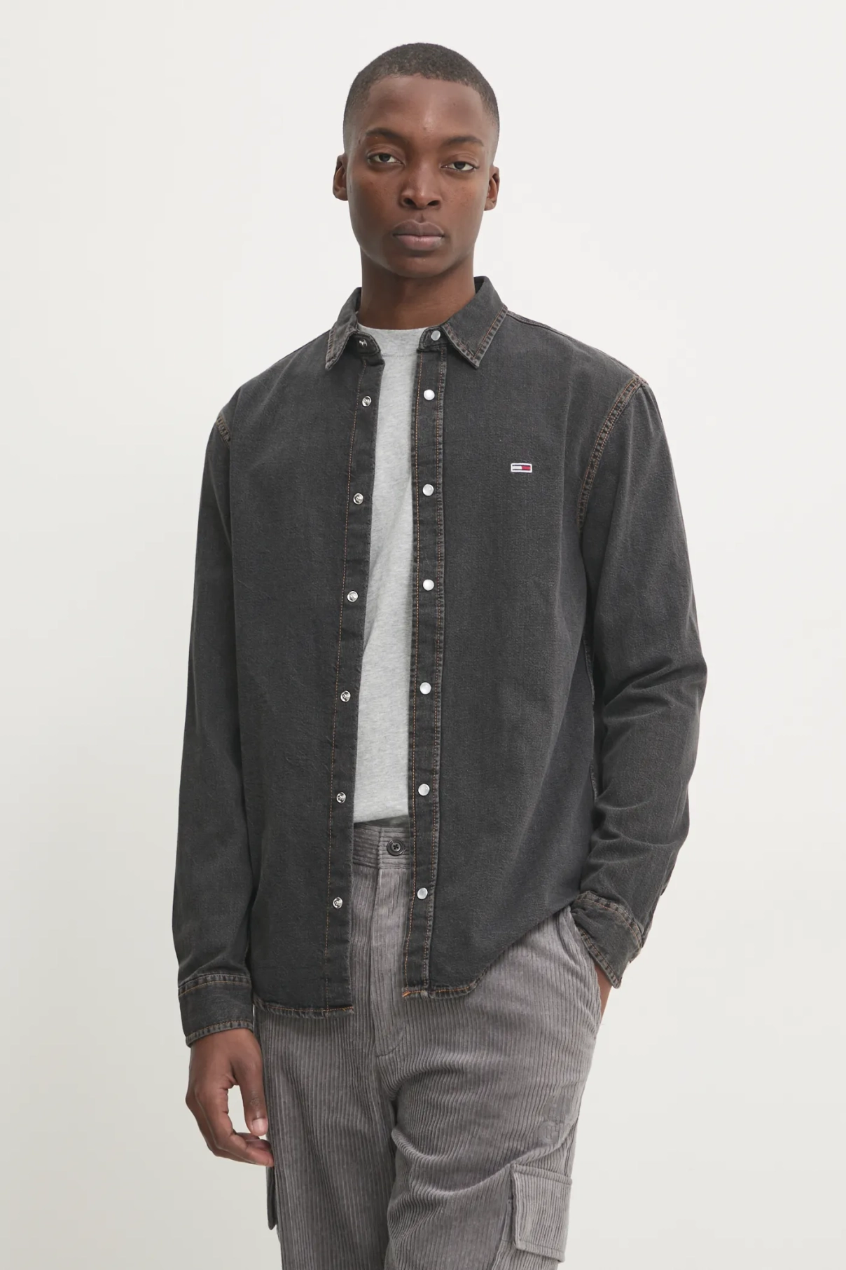 

Джинсовая рубашка Tommy Jeans, фиолетовый