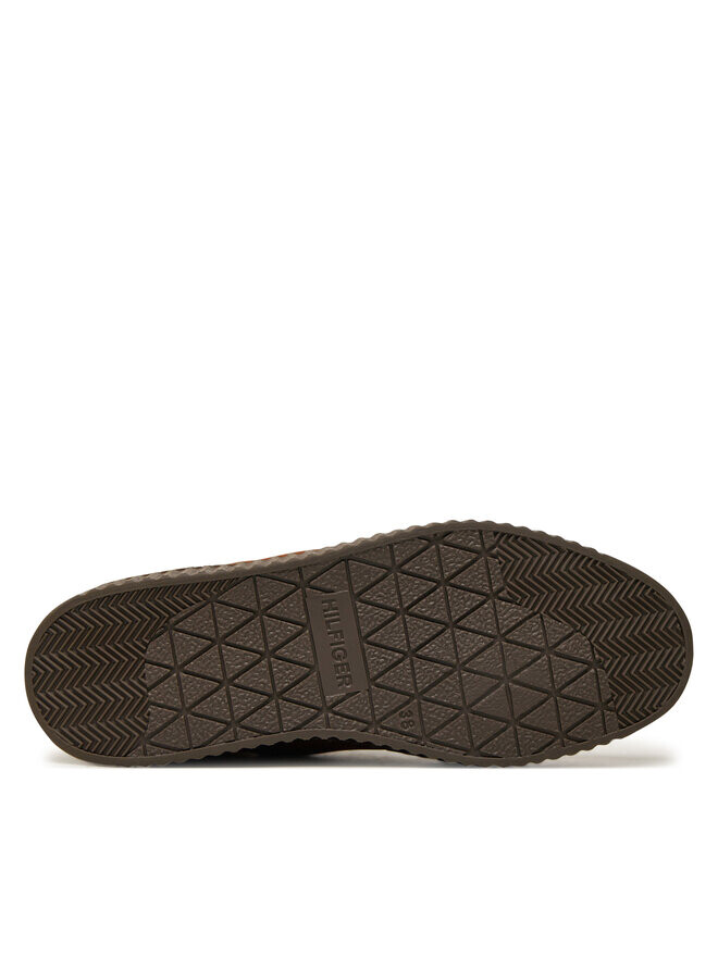 Ботинки Tommy Hilfiger Faux Fur Nubuck Low Lace-Up FW0FW08172, коричневый — фото 4