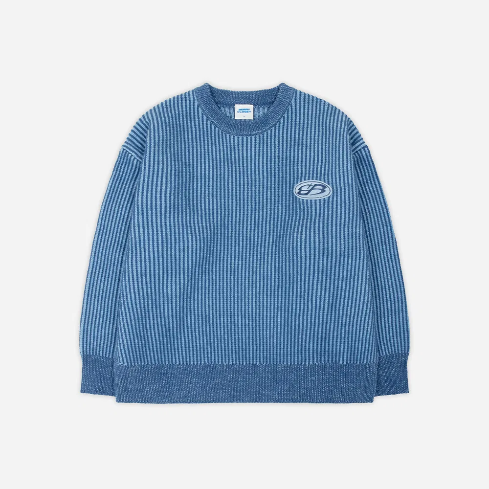 Свитер детский с гитарным принтом BERRYCLOSET, акрил, синий