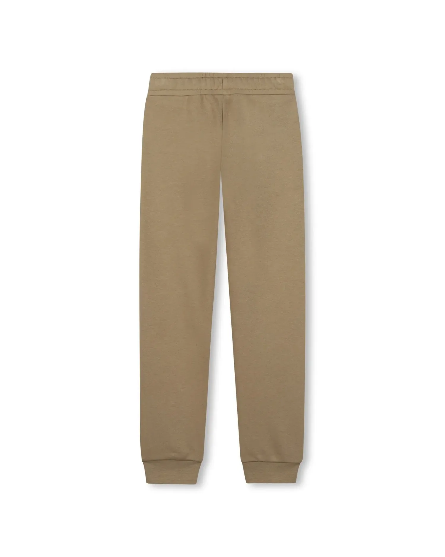 Спортивные брюки для мальчика из хлопка однотонные BOSS Kidswear, Natural — фото 3