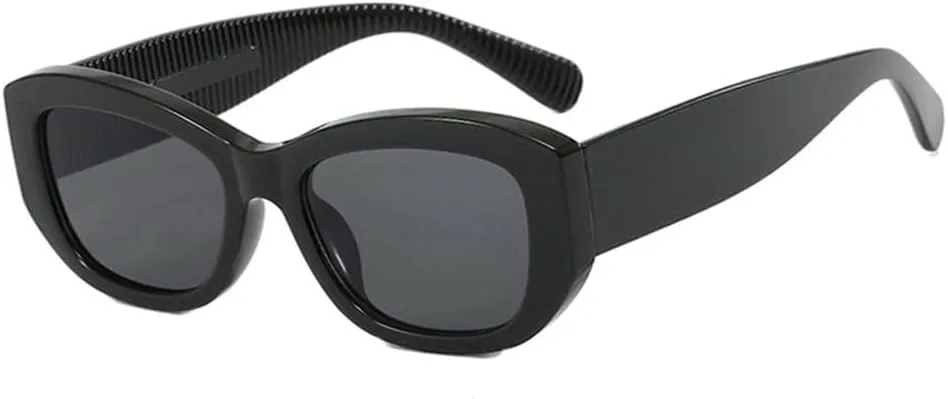 

Женские прямоугольные солнцезащитные очки, мужские солнцезащитные очки в стиле ретро, ​​солнцезащитный козырек для улицы с зеркальными линзами UV400 generic, Black