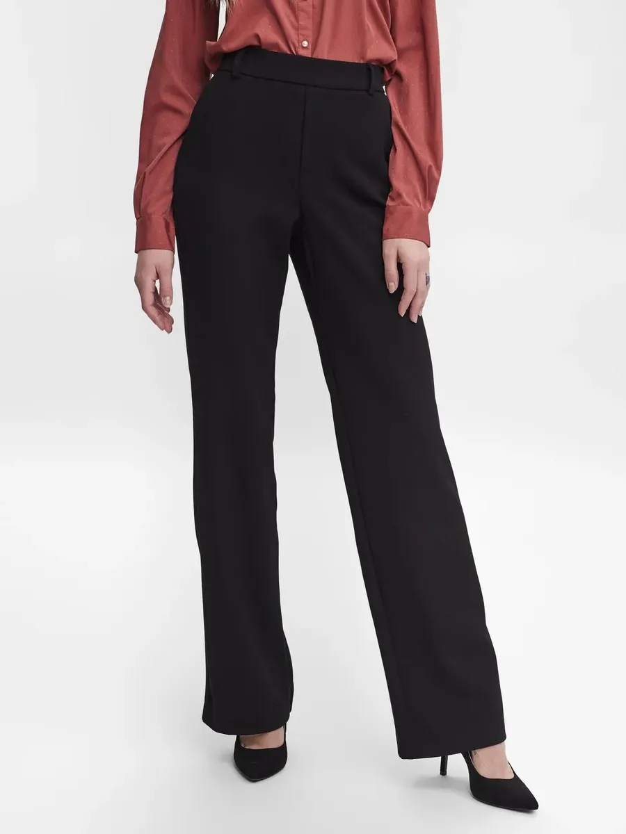 

Костюмные брюки Vero Moda "VMMAYA MR STRAIGHT SOLID PANT", черный