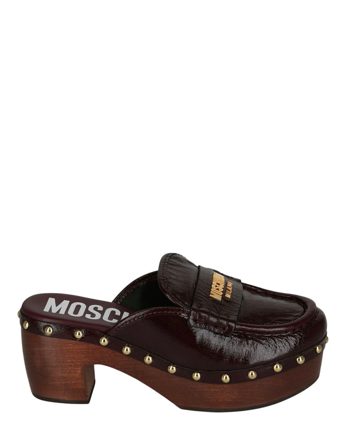 

Мюли Moschino, красный