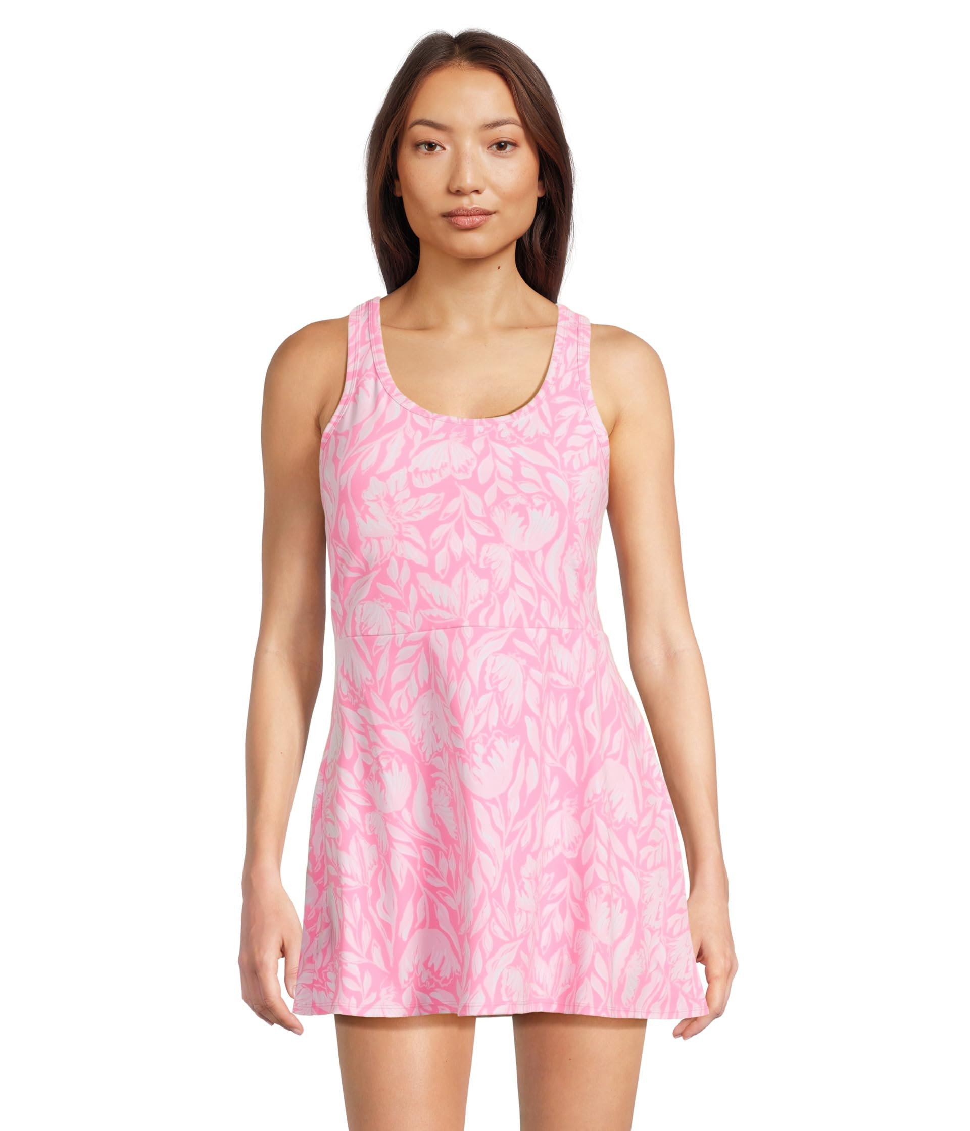

Платье Lilly Pulitzer Charlotta Active Dress Up, цвет Rousseau Pink Tulip To Tango