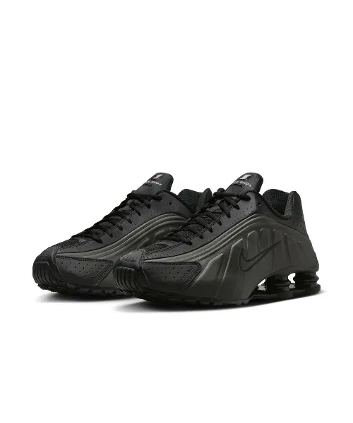 Мужские кроссовки NIKE Shox R4 чёрные