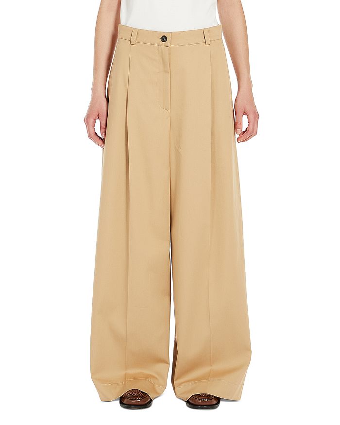 

Широкие брюки Nebbie Weekend Max Mara, коричневый/бежевый