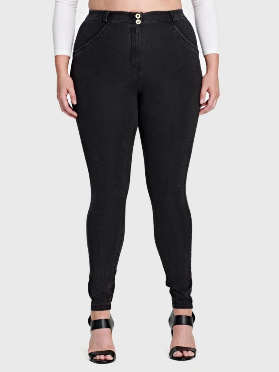 

Женские облегающие джинсы с высокой посадкой и эффектом коррекции фигуры Freddy, Black