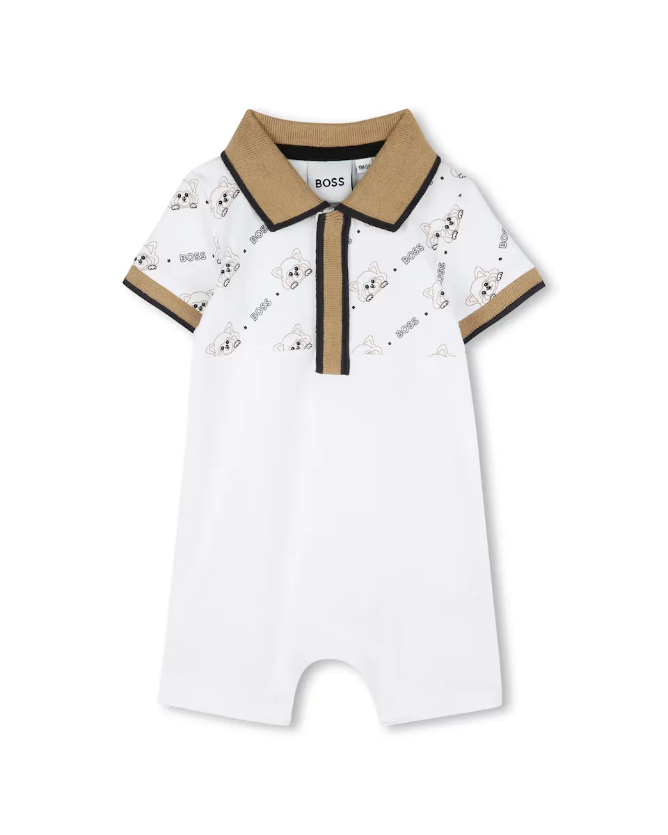 

Комплект для мальчика в белом хлопковом цвете BOSS Kidswear, белый