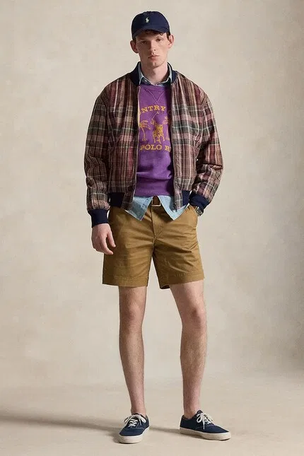 Шорты хлопковые Polo Ralph Lauren, зеленый — фото 3