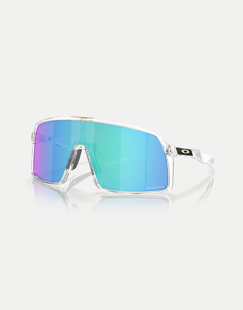 

Прозрачные солнцезащитные очки Oakley Sutro Shield с синими зеркальными линзами