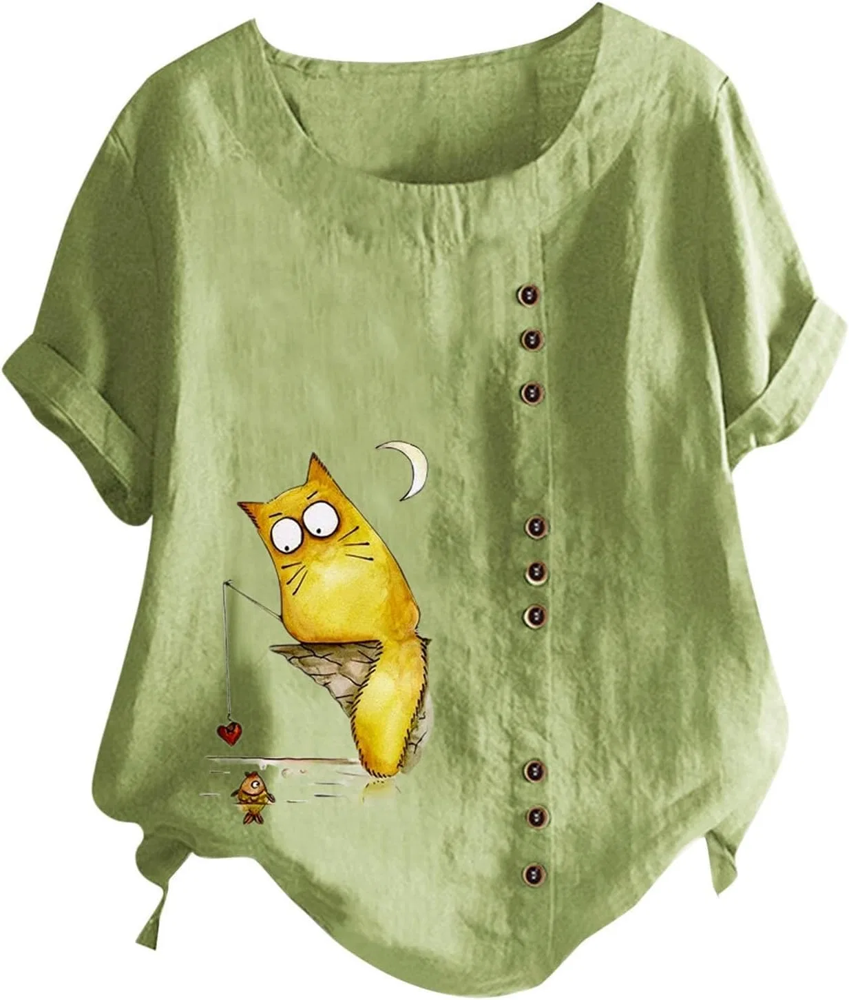 Блуза с принтом T-shirt, белый — фото 4