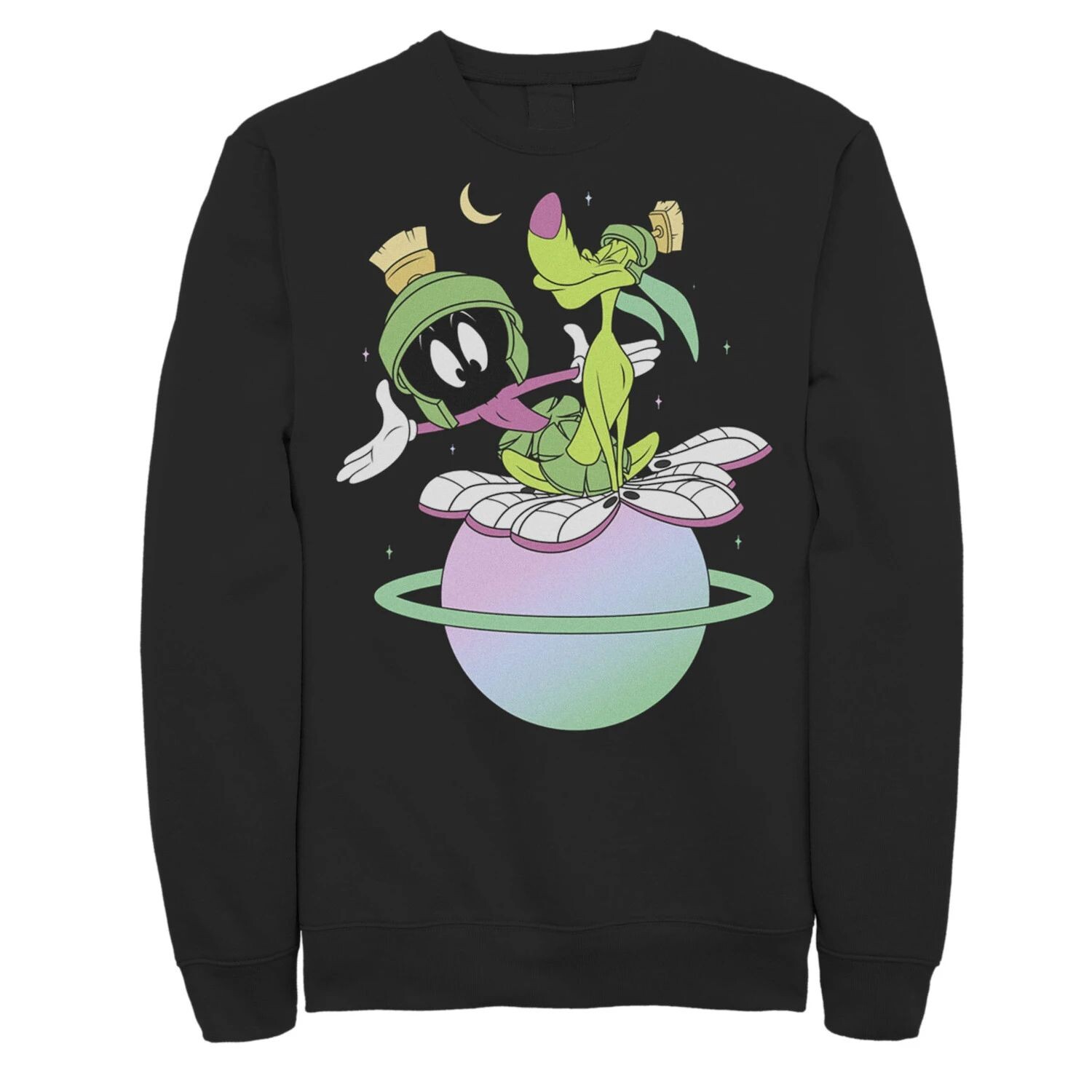

Мужской разноцветный свитшот с героями Looney Tunes, Марвином и планетой К-9 Licensed Character