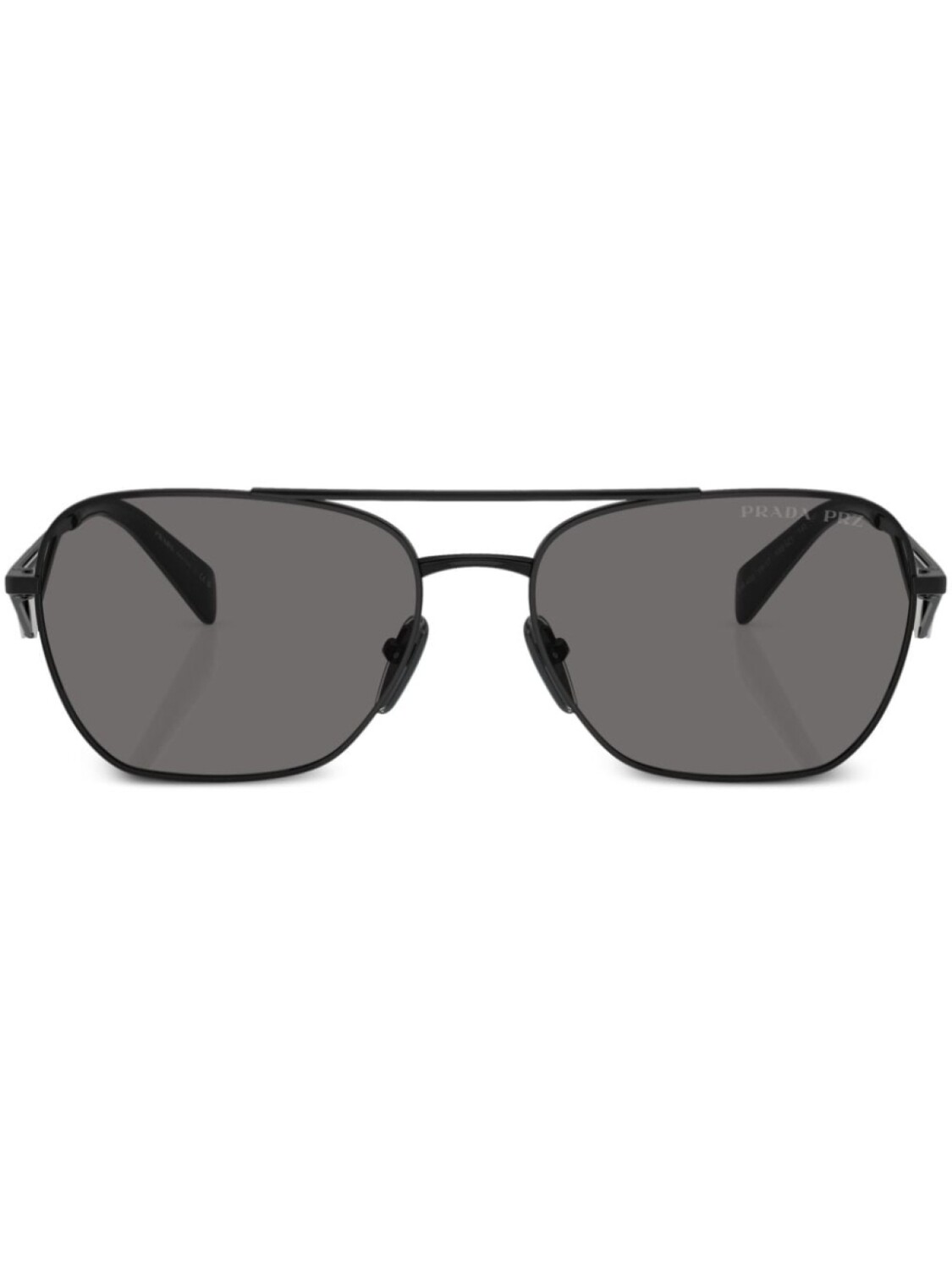 

Prada Eyewear солнцезащитные очки-пилоты с логотипом, черный
