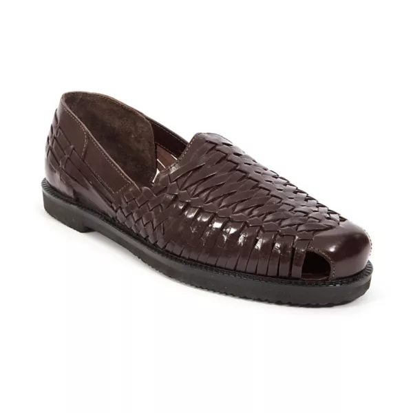 

Мужские сандалии-слипоны Antonio из кожи huarache Deer Stags, цвет dark brown