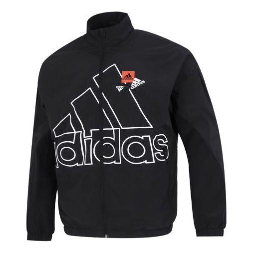 

Куртка Men's adidas Mh Bp3 Wvjkt Large Logo Athleisure Casual Sports Woven Jacket Autumn Black, черный