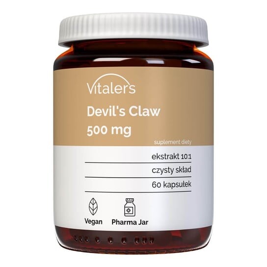 

Vitaler's, Devil's Claw (Коготь Дьявола), 500 мг, 60 капсул.