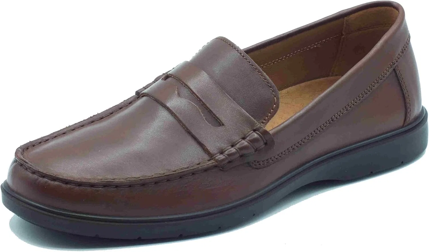 IGI&CO 7612011 Мужские классические кожаные мокасины Alfa из телячьей кожи коричневого цвета