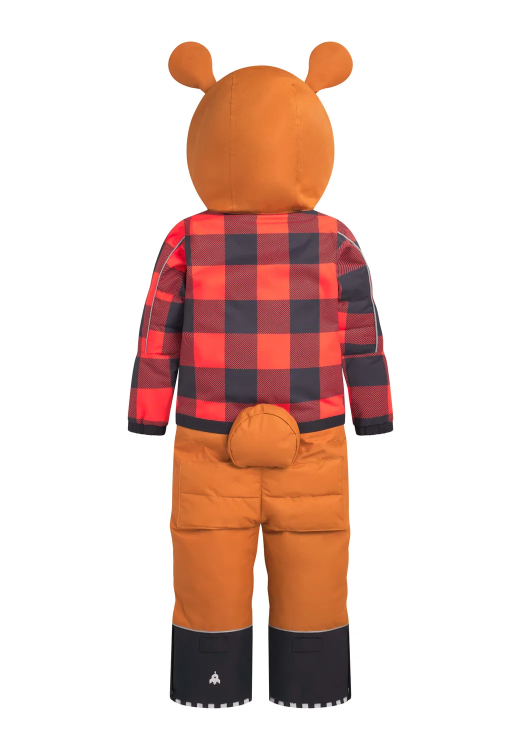 Снего-комбинезон TEDDYDO в клетку, WeeDo, leather brown red checkered — фото 2